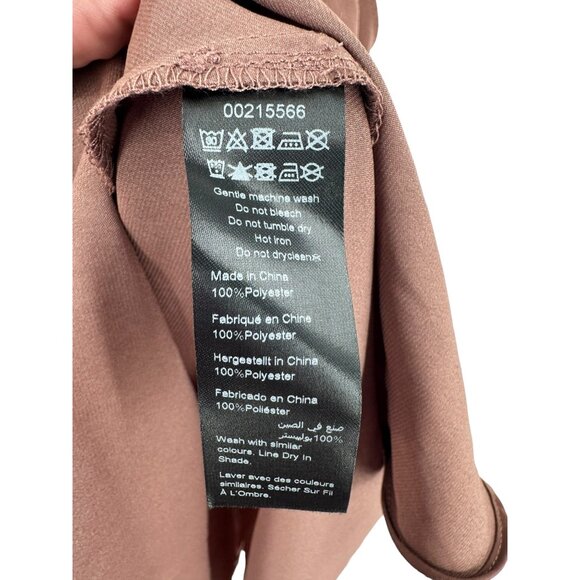 Women's City Chic NWT Brown Sleeveless Blouse Top Neck Tie Size‎ XXS/12 Business - Picture 6 of 7